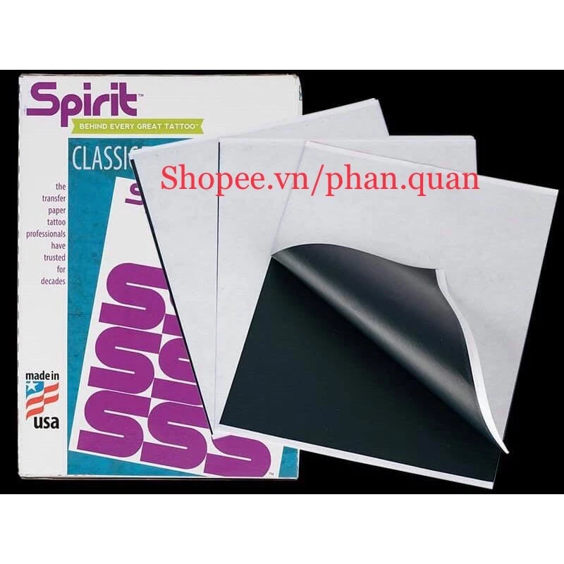 5 Tờ Giấy Than USA Scan loại 1 lớp giấy scan tattoo - Giấy than 5 tờ