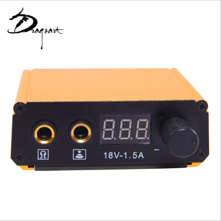Nguồn máy xăm mini tatoo có chế độ 1 chạm - biến áp máy xăm - Ảnh 2