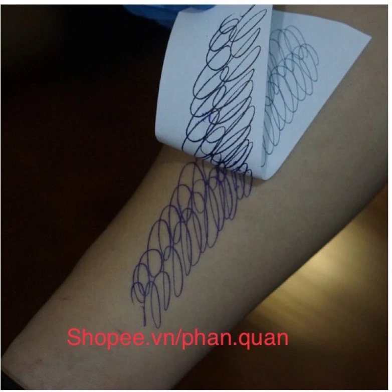 10 Giấy Than USA Scan loại 1 lớp giấy scan tattoo - Ảnh 3