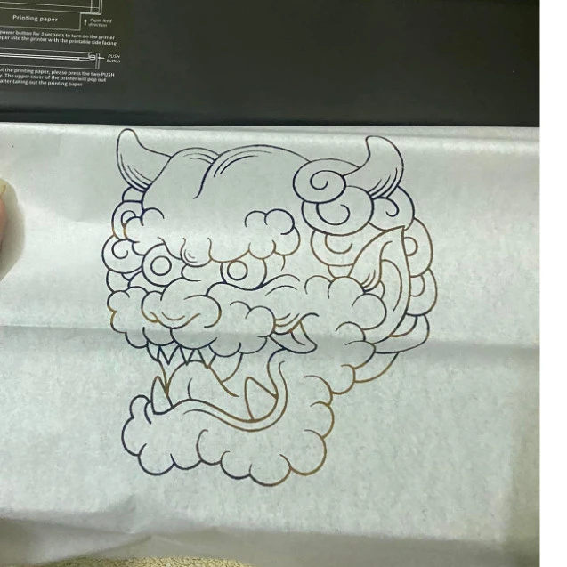 1 hộp giấy than - Giấy scan ( giấy scan dùng trong tattoo ) - Ảnh 3