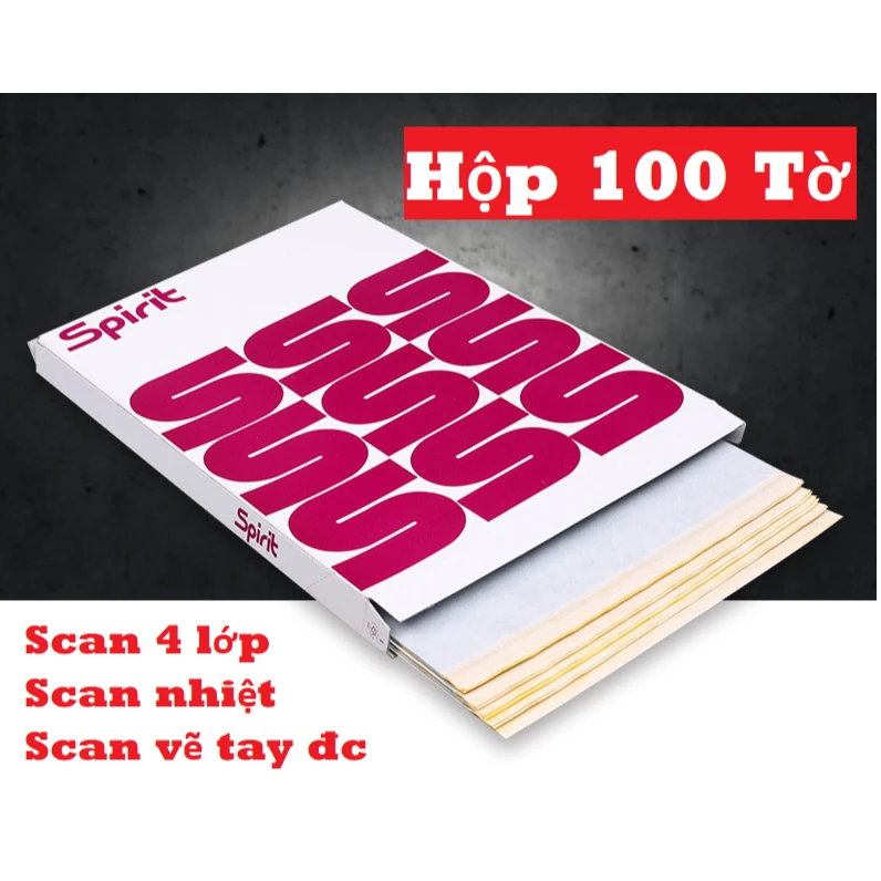 1 hộp giấy than - Giấy scan ( giấy scan dùng trong tattoo )
