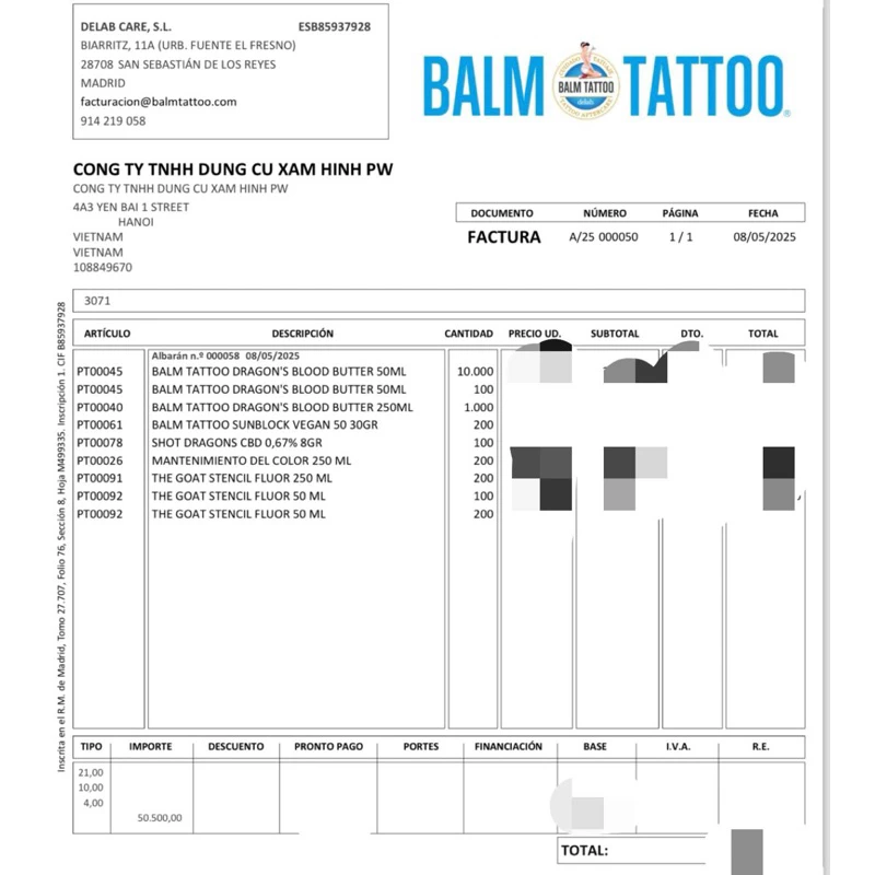 balm tattoo hũ 50g - 250g - Ảnh 2