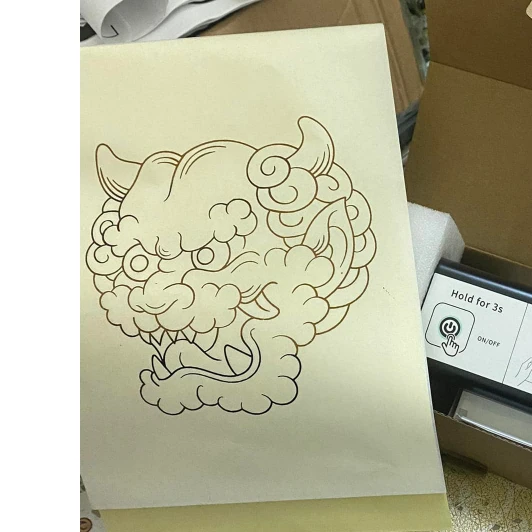 1 hộp giấy than - Giấy scan ( giấy scan dùng trong tattoo ) - Ảnh 7