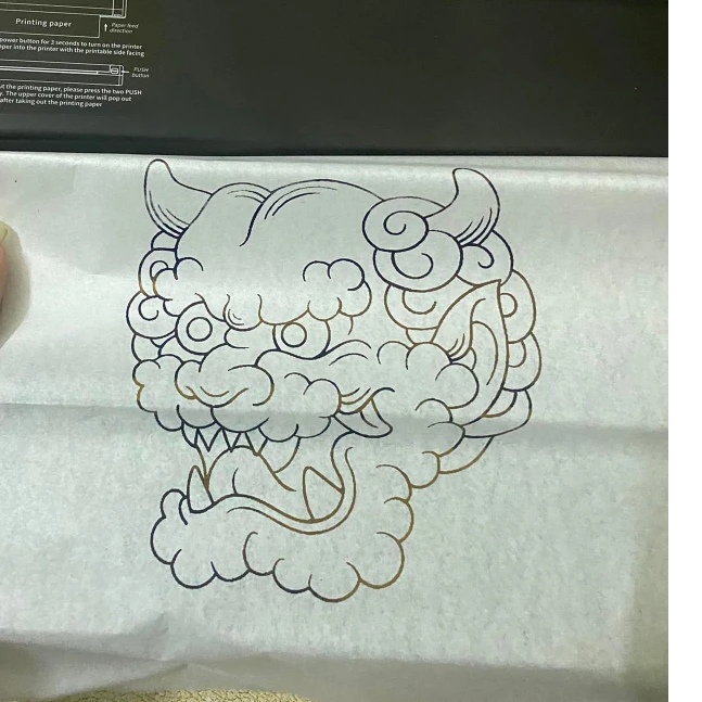 1 hộp giấy than - Giấy scan ( giấy scan dùng trong tattoo ) - Ảnh 8