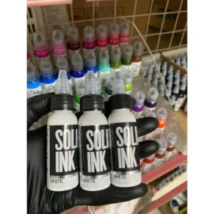 mực màu trắng solid. mực solid trắng xăm hình